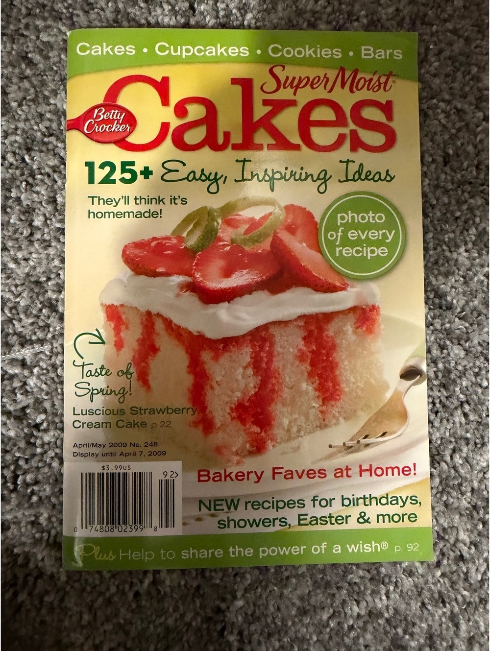 Betty Crocker Super Moist Cakes Magazine April/May 2009 Issue